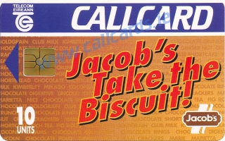 Jacobs take the biscuit! Callcard (front)