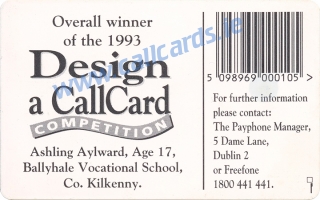 Design a Callcard 1993 Callcard (back)