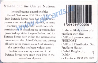 United Nations Callcard (back)