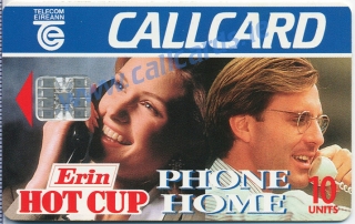 Erin Hot Cup 1995 Callcard (front)