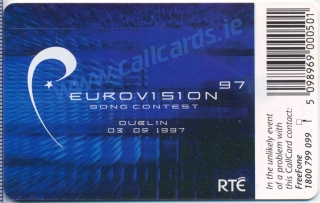 Eurovision 1997 Callcard (back)