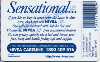 Nivea Soft Callcard (back)