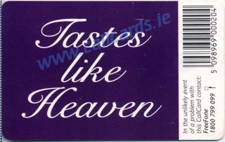 Cadburys "Tastes Like Heaven" Callcard (back)