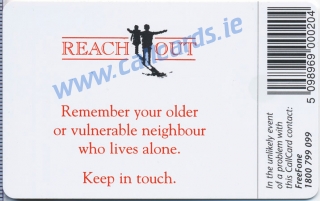 Reach Out Campaign 1998 featuring B*witched Callcard (back)