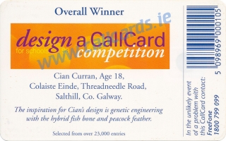 Design A Callcard 1998 Callcard (back)