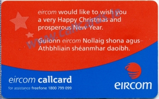 Christmas 1999 General Issue Callcard (back)