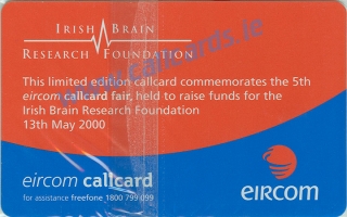 Callcard Collectors Fair 2000 Callcard (back)