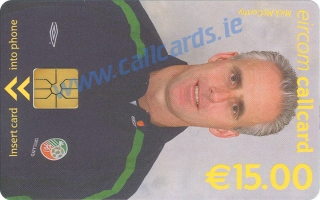 Mick McCarthy World Cup 2002 Callcard (front)