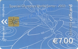 Special Olympics World Games 2003 €7 Euro Callcard (front)
