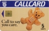 Teddy Bear 5u Callcard (front)