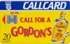 Gordon's Gin Callcard (front)