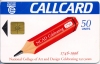 N.C.A.D Pencil (NCAD - National College of Art and Design) Callcard (front)