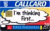 First National Building Society Callcard (front)