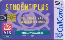 AIB Student Plus 1997 Callcard (front)